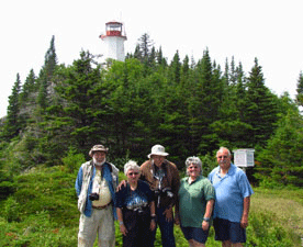 Mac, Darlene, Tom, Chris, Tom at Battle Island