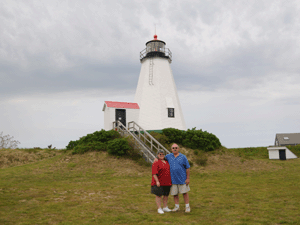 Us at Gurnet Point in Massachusetts