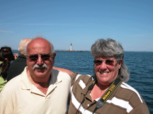 Us at Halfway Rock in Maine