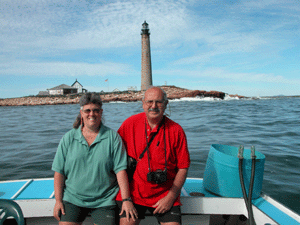 Us at Petit Manan in Maine