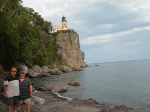 Us at Split Rock in Minnesota