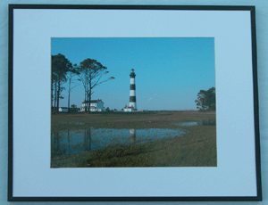 Framed Matted Lighthouse Photographs
