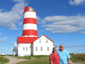 Us at Pointe des Monts in QC