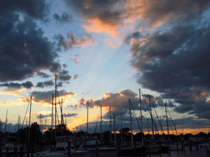 Sunset in Cambridge, MD