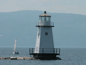 Burlington North Breakwater Lighthouse