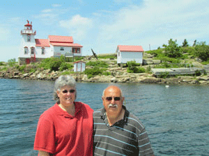 Us at Point Au Baril in Ontario